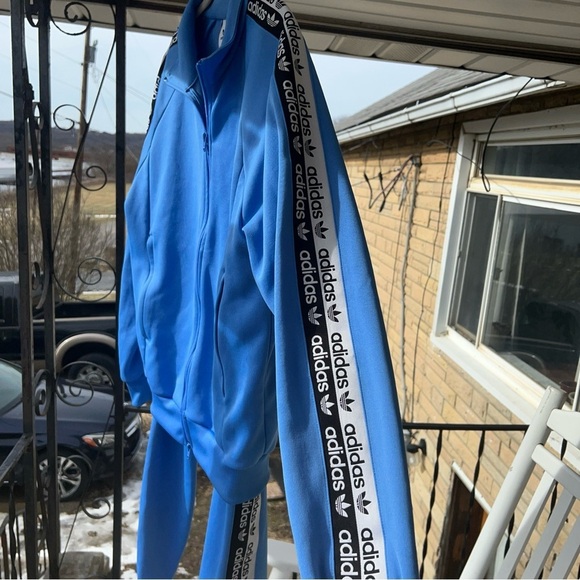 Adidas Mens Blue Pockets Windbreaker 2-Piece Track Suit Sz(see description) - Picture 5 of 7